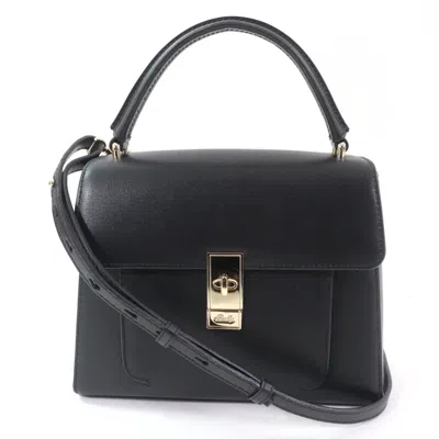 Pre-owned Bally Black Leather Handbag Shoulder Bag ()
