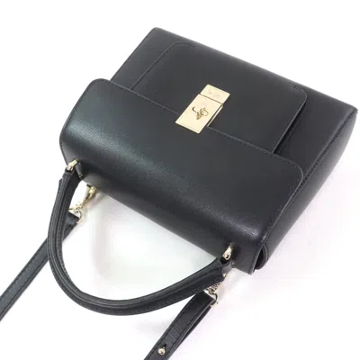 Pre-owned Bally Black Leather Handbag Shoulder Bag ()