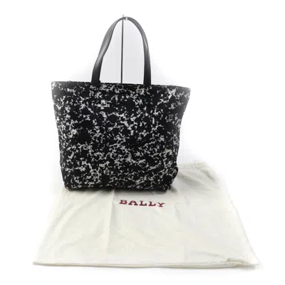 Pre-owned Bally Black White Tote Bag () In Multi
