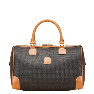 Pre-owned Bally Brown Leather Boston Bag Handbag ()