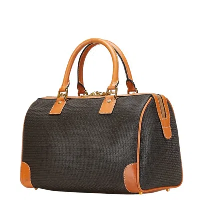 Pre-owned Bally Brown Leather Boston Bag Handbag ()