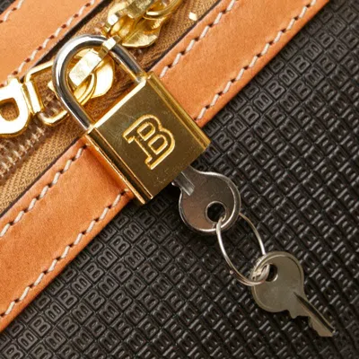 Pre-owned Bally Brown Leather Boston Bag Handbag ()