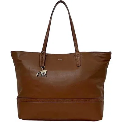 Pre-owned Bally Brown Leather Tote Bag ()