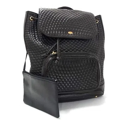 Pre-owned Bally Dark Brown Leather Backpack Handbag Shoulder Bag ()