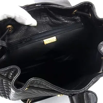 Pre-owned Bally Dark Brown Leather Backpack Handbag Shoulder Bag ()