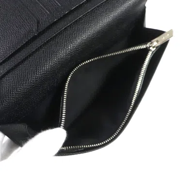 Pre-owned Bally Taliro Black Leather Long Wallet (bi-fold) ()