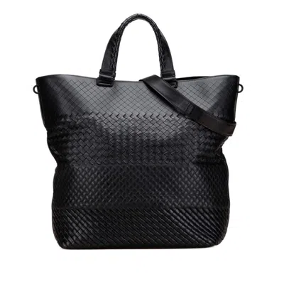 Pre-owned Bottega Veneta Black Leather Shoulder Bag Tote Bag ()