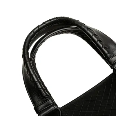 Pre-owned Bottega Veneta Black Leather Shoulder Bag Tote Bag ()