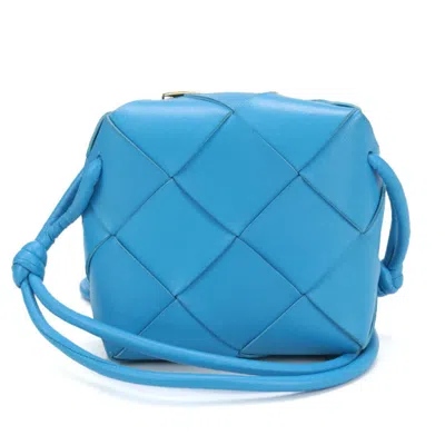 Pre-owned Bottega Veneta Blue Leather Shoulder Bag ()