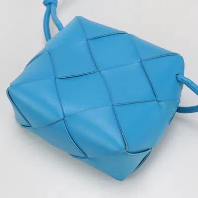 Pre-owned Bottega Veneta Blue Leather Shoulder Bag ()