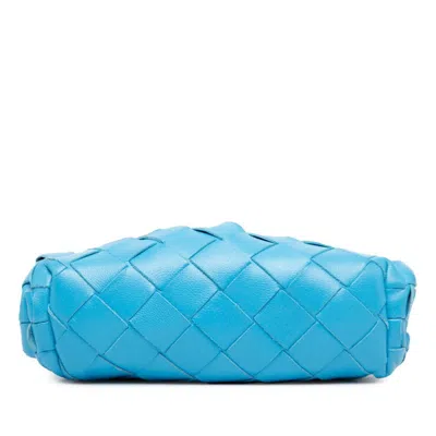Pre-owned Bottega Veneta Blue Leather Shoulder Bag ()