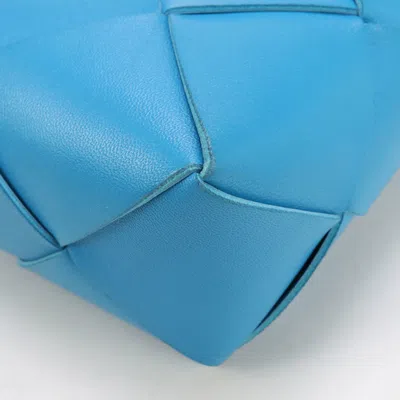 Pre-owned Bottega Veneta Blue Leather Shoulder Bag ()