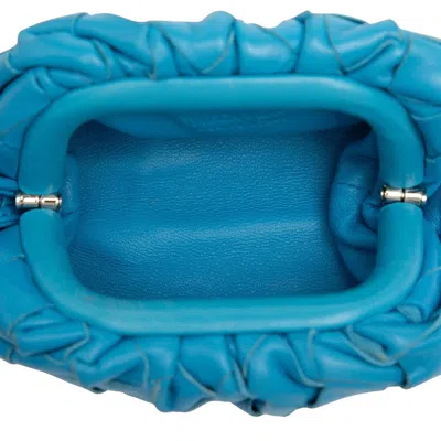 Pre-owned Bottega Veneta Blue Leather Shoulder Bag ()