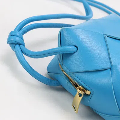 Pre-owned Bottega Veneta Blue Leather Shoulder Bag ()