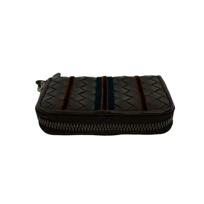 Pre-owned Bottega Veneta Brown Leather Coin Purse/coin Case ()