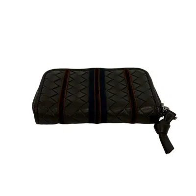 Pre-owned Bottega Veneta Brown Leather Coin Purse/coin Case ()