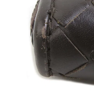 Pre-owned Bottega Veneta Dark Brown Intrecciato Long Wallet (bi-fold) ()