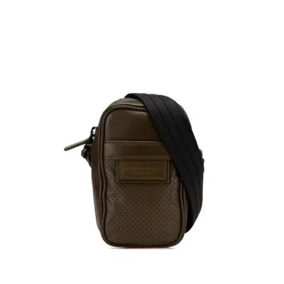 Pre-owned Bottega Veneta Green Khaki Pouch Shoulder Bag () In Multi