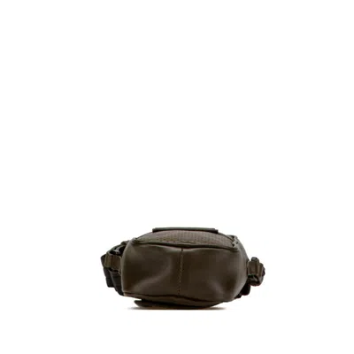 Pre-owned Bottega Veneta Green Khaki Pouch Shoulder Bag () In Multi