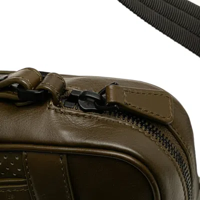 Pre-owned Bottega Veneta Green Khaki Pouch Shoulder Bag () In Multi