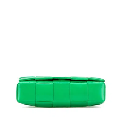 Pre-owned Bottega Veneta Green Leather Shoulder Bag Sling Bag ()
