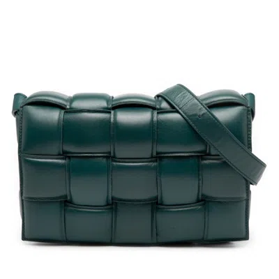 Pre-owned Bottega Veneta Intrecciato Green Intrecciato Shoulder Bag ()