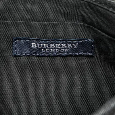 Pre-owned Burberry Beige Black Denim Shoulder Bag () In Multi
