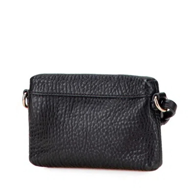 Pre-owned Burberry Black Leather Pochette Shoulder Bag ()