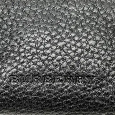Pre-owned Burberry Black Leather Pochette Shoulder Bag ()