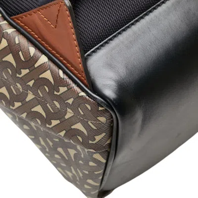 Pre-owned Burberry Brown Pvc Leather Backpack ()