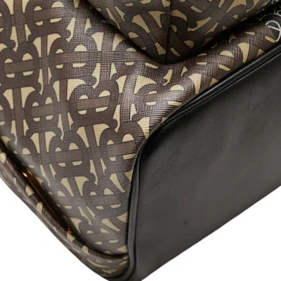 Pre-owned Burberry Brown Pvc Leather Backpack ()