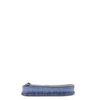 Pre-owned Bvlgari Black Blue Canvas Leather Shoulder Bag () In Multi