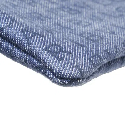 Pre-owned Bvlgari Black Blue Canvas Leather Shoulder Bag () In Multi