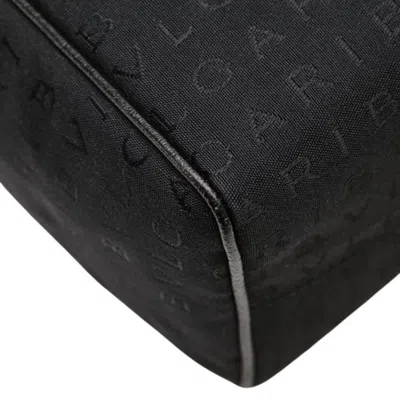 Pre-owned Bvlgari Black Canvas Leather Tote Bag ()