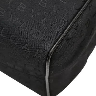Pre-owned Bvlgari Black Canvas Leather Tote Bag ()