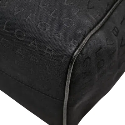 Pre-owned Bvlgari Black Canvas Leather Tote Bag ()