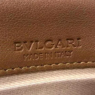 Pre-owned Bvlgari Brown Leather Long Wallet (bi-fold) ()