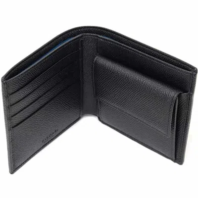 Pre-owned Bvlgari Black Blue Wallet (bi-fold) () In Multi