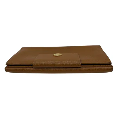 Pre-owned Bvlgari Brown Leather Long Wallet (bi-fold) ()