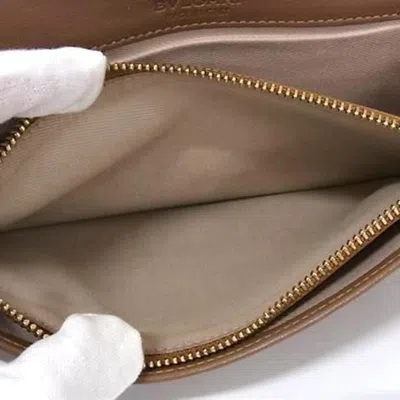 Pre-owned Bvlgari Brown Leather Long Wallet (bi-fold) ()