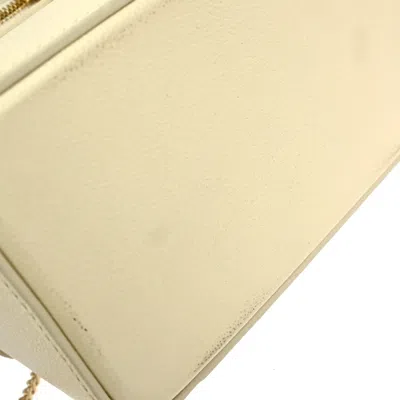 Pre-owned Bvlgari Forever Serpenti Vanity Bag Leather Beige Leather Handbag () In Sand