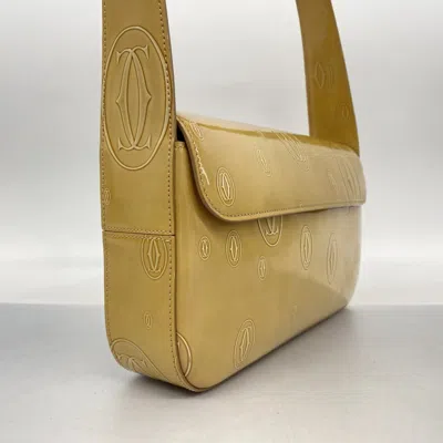 Pre-owned Cartier Beige Shoulder Bag () In Sand