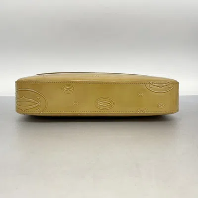 Pre-owned Cartier Beige Shoulder Bag () In Sand