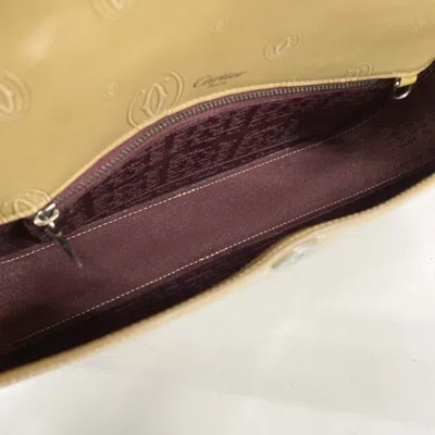 Pre-owned Cartier Beige Shoulder Bag () In Sand