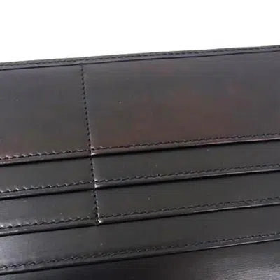 Pre-owned Cartier Black Leather Coin Purse/coin Case ()