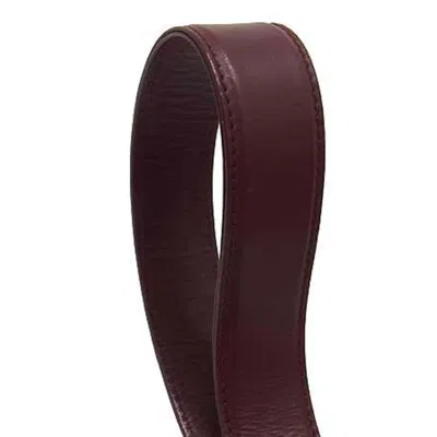 Pre-owned Cartier Bordeaux Leather Handbag Shoulder Bag () In Burgundy