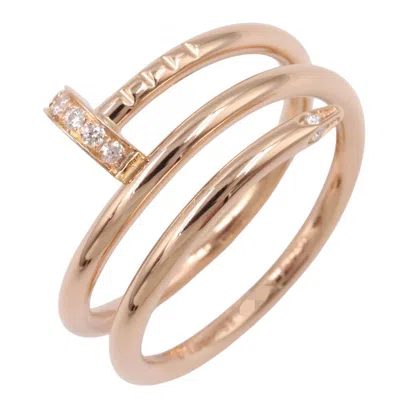 Pre-owned Cartier Gold Clear Band Ring ()