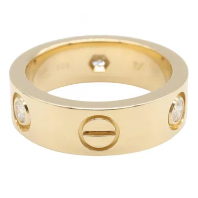 Pre-owned Cartier Clear Yellow Yellow Gold (18k) Band Ring ()