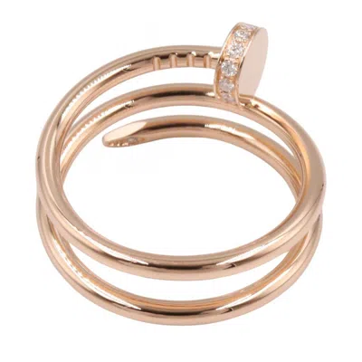Pre-owned Cartier Gold Clear Band Ring ()
