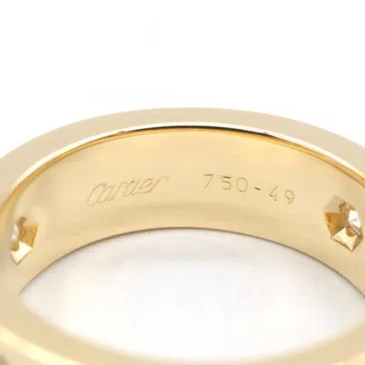Pre-owned Cartier Clear Yellow Yellow Gold (18k) Band Ring ()